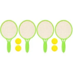 Alasum 2 Sets Sports Badminton Junior Plaything Kid Rackets Fun Ball Play Toddlers Toy Girls Outdoor Garden Beach Kids Plastic Racquet And Toddler Child For Children Boys Tennis Indoor