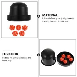 Jojofuny 6 Sets -Side Game Sided Resin Ktv Theme Truth Bowl Casino Party Favors Holder Ing Dices Novelty Polyhedral Playing Acrylic Multi Supplies Or Holiday Night RPG Toys -BEYBLADE Sale Store 41axWADGO1L