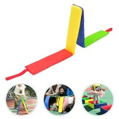 BESPORTBLE Carpet Tiles Hopscotch Squares Set Portable Fun Conditioning Agility Training Children Floor Playing Crawling Game Playroom Gym Fine Motor Skills Toy (Mixed Color 2) Outdoor Playset -BEYBLADE Sale Store 41bZpyRxGHL