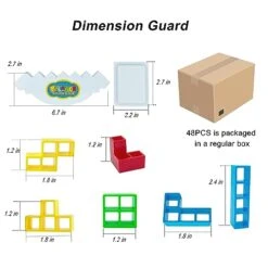 LAEKOU 48 Pcs Tetra Tower Game Balance Stacking Blocks, Two Player Balancing Board Games For Kids & Adults, Team Building STEM Toys For Family, Parties, Travel, Activities -BEYBLADE Sale Store 41c5YRIP0XL