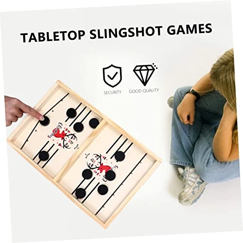 Ibasenice 2 Sets Catapult Chess Wooden Chess Board Air Hockey Football Toys Winner Fun Toys Catapult Game Plaything Educational Plaything Board Game Child Desktop Air Hockey Puck 3 Ibasenice 2 Sets Catapult Chess Wooden Chess Board Air Hockey Football Toys Winner Fun Toys Catapult Game Plaything Educational Plaything Board Game Child Desktop Air Hockey Puck