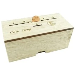 YIPPLE Coin Drop - Dice Games For Families With Pennies For 2-6 Players, Penny Game Wood Box -BEYBLADE Sale Store 41dj2b2nKyL