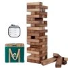 ApudArmis Giant Tumble Tower (Stack From 2Ft To Over 4.2Ft), 54 PCS Pine Wooden Stacking Timber Game With 1 Dice Set - Classic Block Giant Outdoor Game For Teens Adults Family(Brown) 1 ApudArmis Giant Tumble Tower (Stack From 2Ft To Over 4.2Ft), 54 PCS Pine Wooden Stacking Timber Game With 1 Dice Set - Classic Block Giant Outdoor Game For Teens Adults Family(Brown) -BEYBLADE Sale Store 41eincWlaLL