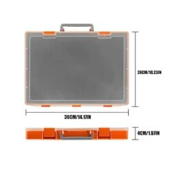 TPCY Carrying Case Compatible With Bakugan,BakuCores And Armored Alliance, Geogan Rising Battle Action,Can Store 30 Pcs, And Cards And Other Accessories(Case Only) (Orange) -BEYBLADE Sale Store 41fAktyOx2L