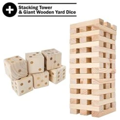 Hey! Play! Set Of 2 Outdoor Games For Adults And Family - Wood Blocks Stacking Game And Large Dice Set – Yard Game Set 11 Hey! Play! Set Of 2 Outdoor Games For Adults And Family - Wood Blocks Stacking Game And Large Dice Set – Yard Game Set -BEYBLADE Sale Store 41gEhwyYe3L