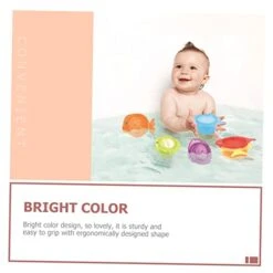 Toyvian 4 Sets Children Toddler Toy Cups Sand Baby Cartoon Bathing Educational Plaything Cup Bath Stacking Kids Lovely Bathtub Beach Intelligent -BEYBLADE Sale Store 41gP6kIMTeL