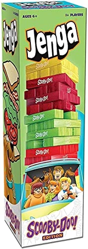 USAopoly Jenga: Scooby-Doo Edition - For Ages 6+ | Wood | 1 Set