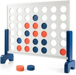 Costzon Giant 4 In A Row, Wooden Four Connect Game Set, 4 To Score Classic Toy For Adults And Kids With Coins& Portable Carry Bag, Families Outdoor Indoor Game For Backyard, Lawn, Party, Bar -BEYBLADE Sale Store 41hQBh dvRL. AC