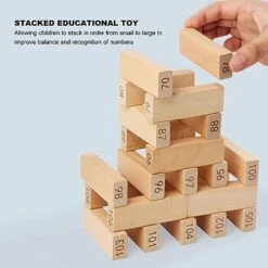 Milltrip Giant Tumbling Timber Toy - Wooden Blocks Floor Game For Family Adults -BEYBLADE Sale Store 41kt6C56cQL