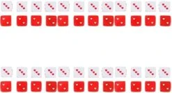 Jojofuny 48pcs Plaything Funny Game Borad Christmas Carnival Novel Teaching Unique Activity Toys Pub Chic Dices Table Casino Red Playing Dice And Lovely Classroom Gaming Math Games Club -BEYBLADE Sale Store 41nfH7ZmzoL. AC