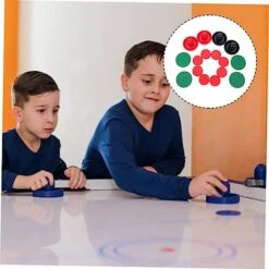 BESPORTBLE 2 Sets Toy Fast Foosball Desk Desktop Parent- Chess Pucks Lacrosse Board Battle Air Plastic For And Lints Goal Pushers Paddles Accessories Child Kids Replacement Parts Table