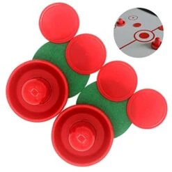 Air Hockey Set Table Plastic Pushers And Pucks Entertaining Lightweight Wear-Resistant Game Toy Arcade Goalies Accessories, Red -BEYBLADE Sale Store 41umWsytybL