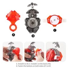 DWIN Bey Battling Toys Starter Burst Booster B-113 Cho-Z Heat / Hell Salamander Battling With B-184 Custom String Bey Launcher LR Left/Right Spin & Launcher Grip Spinning Top Toys (B-113) -BEYBLADE Sale Store 41xblZ1LWGL