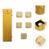 GENERIC 2sets Draw Alloy Supplies Math Craft Novelty Farkle - Exquisite Sided Tenzi Golden Case Cubes Bag Storage Playing Props Pub Small And Accessories Standard For Games -BEYBLADE Sale Store 41yyJdKMYEL