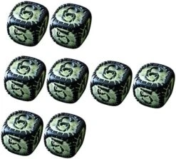 Alasum 8 Pcs Black Decor Glow Toys Role Playing Dice Black Room Decor Aesthetic Carnival Party Favors Tarot Dice Birthday Party Favors Dice Game Supplies Light Up Dice Decorate Cosplay -BEYBLADE Sale Store 51 6xQeenL. AC