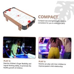 INOOMP 1pc Ice Hockey Table Micro Toys Hockey Toys Air Hockey Puck Table Ice Hockey Game Board Game Toy Funny Ice Hockey Toy Checkerboard Desktop Child Wood White Mini Toy -BEYBLADE Sale Store 510BZ0F6cFL