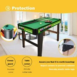 Luxury 3-in-1 Table Game Set, Table Tennis Ice Hockey, Billiard Assembly Pool Table Interactive Children's Educational Toys -BEYBLADE Sale Store 510w6pjBmzL