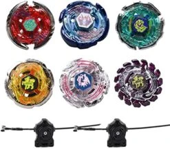 Gyros 6 Pack Bey Burst Battling Tops Metal Fusion Starter Set With Stickers Two Launchers -BEYBLADE Sale Store 510wKxXjGEL. AC