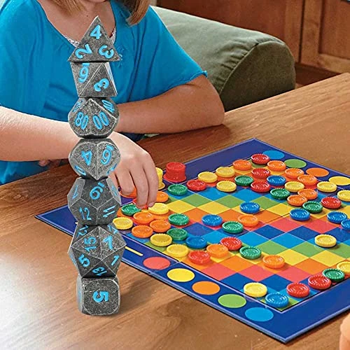 ZJchao Multi Sided Dice, Metal Dice, Portable For Casino Theme Activity(Imitation Gold) 5 ZJchao Multi Sided Dice, Metal Dice, Portable For Casino Theme Activity(Imitation Gold) - Image 3