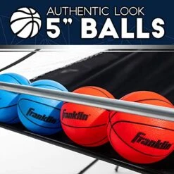 Franklin Sports Basketball Arcade Shootout - Indoor Electronic Double Basketball Hoop Game - Dual Pro Hoops Basketball Shooting With Electronic Scoreboard + (4) Basketballs - 2 Player Shooting Game -BEYBLADE Sale Store 511QpoAK1RL