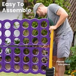 ECR4Kids Jumbo 4-To-Score, Giant Game, Purple/Gold -BEYBLADE Sale Store 513rImD1kNL