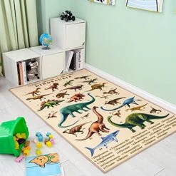 Booooom Jackson Dinosaur Rug,Kids Car Rug Car Mat For Kids Toy Cars,Kids Carpet Playmat Rug Kids Car Play Rug Play Mats For Floor -BEYBLADE Sale Store 513v6GhIeuL