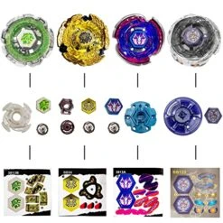 10 Pack Bey Burst Battle Metal Fusion Fury Evolution Pegasus Set With 3 Launcher Set And 1 Grip Toys For Boys Prime Masters -BEYBLADE Sale Store 513w26pin7L
