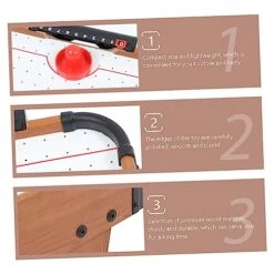 INOOMP 1pc Ice Hockey Table Micro Toys Hockey Toys Air Hockey Puck Table Ice Hockey Game Board Game Toy Funny Ice Hockey Toy Checkerboard Desktop Child Wood White Mini Toy -BEYBLADE Sale Store 513xFW4HeyL