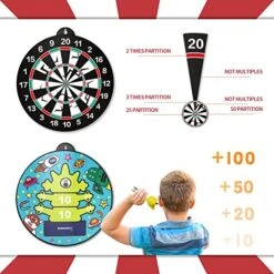 Bennol 14 PCS Double-Sided Magnetic Dart Board Toys For Kids Boys, Kids Dart Board Toys Gifts For 3 4 5 6 7 8 9 10 11 12 Year Old Boys Kids, Indoor & Sport Outdoor Party Play Game Toys Birthday Gifts -BEYBLADE Sale Store 514IalWhHSL