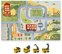 GENERIC Car Rug, Road And Traffic Carpet Non-Slip Multi Color Area Rug For Living Room Bedroom (City 2) -BEYBLADE Sale Store 514dFoCu3NL. AC