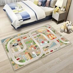 GENERIC Car Rug, Road And Traffic Carpet Non-Slip Multi Color Area Rug For Living Room Bedroom (City 2) -BEYBLADE Sale Store 515imbJEFcL