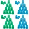 Joyibay 48pcs Sports Stacking Cups, Fast Paced Fun Game For Challenge Competition, Speed Training Game, Travel Party Gift For Kids And Adults, Blue+Green -BEYBLADE Sale Store 516Y2994A1L