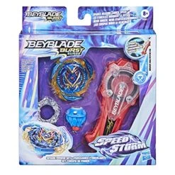 BEYBLADE Burst Surge Speedstorm Spark Power Set - Battle Game Set With Sparking Launcher And Right-Spin Battling Top Toy, Red