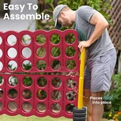 ECR4Kids Jumbo 4-To-Score, Giant Game, Cardinal, Gold 11 ECR4Kids Jumbo 4-To-Score, Giant Game, Cardinal, Gold -BEYBLADE Sale Store 516u5q2is3L