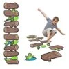 HK Studio Education Floor Decal For Classroom Decor - Frog Hopping Game On Wooden Logs Decals For Boosting Gross Motor Skills - Sensory Path - Indoor School Montessori Gym -BEYBLADE Sale Store 516xs63YMPL