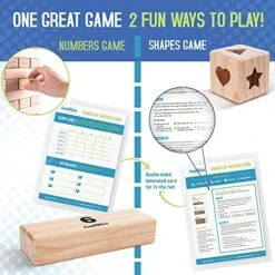 Giantville Giant Tumbling Timber Toy + Carry Bag + Dice - Jumbo JR. 54-Piece Wooden Stacking Tumble Blocks - Premium Pine Wood Life Size Tower Floor Game For Kids & Adults - Grows To Almost 4-Feet 15 Giantville Giant Tumbling Timber Toy + Carry Bag + Dice - Jumbo JR. 54-Piece Wooden Stacking Tumble Blocks - Premium Pine Wood Life Size Tower Floor Game For Kids & Adults - Grows To Almost 4-Feet -BEYBLADE Sale Store 517EpaAhKwS