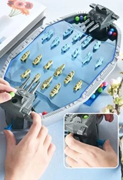 Trisquirrel Desktop Naval Battle Shooting Game, Tabletop Battleships Marbles Game For 2 Players, Warships Toy For Age 6+, Fun For Family & Office -BEYBLADE Sale Store 517Yg05mg4L
