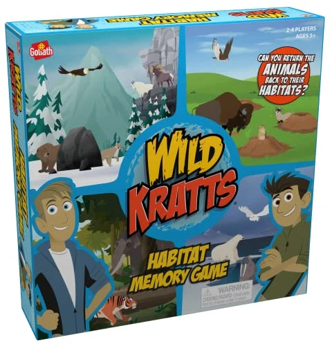 Goliath Wild Kratts Habitat Memory Game - Classic Memory Gameplay With Creative Storytelling - Learn Animal Facts While You Play, Ages 5 And Up, 2-4 Players 5 Goliath Wild Kratts Habitat Memory Game - Classic Memory Gameplay With Creative Storytelling - Learn Animal Facts While You Play, Ages 5 And Up, 2-4 Players - Image 3