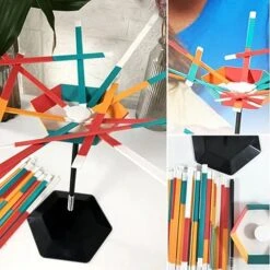 Xiteluo Stick Stack Game Multicolor 36 Pieces Desk Balancing Toys For Kids, Lightweight Balancing Desk Stack It Up Multiplayer Play Set -BEYBLADE Sale Store 518YchwaKRL