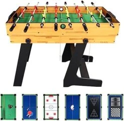 IFOYO 4 In 1 Multi Game Table For Kids, Soccer Foosball Table, Air Hockey Table, Pool Table, Table Tennis Table -BEYBLADE Sale Store 518ayqVB mL. AC
