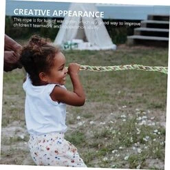 OSALADI Tug Of War Rope Family Games Tug Of War String Pull String Toy Jump Rope Dog Rope Toys Tug-of-war Game Rope Cloth Tug Of War Rope Twisted Tug Of War String Field Colorful Leash -BEYBLADE Sale Store 5190kxta3tL