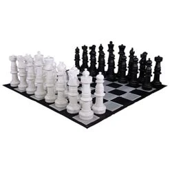 MegaChess 37 Inch Plastic Giant Chess Set With Nylon Mat
