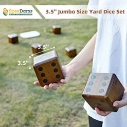 SpexDarxs Giant Yard Dice Set, 3.5’’ Large Wooden Dice Set With Scoreboard & Carrying Bag,Indoor & Outdoor Backyard Lawn Game For Teenage Adult And Family 9 SpexDarxs Giant Yard Dice Set, 3.5’’ Large Wooden Dice Set With Scoreboard & Carrying Bag,Indoor & Outdoor Backyard Lawn Game For Teenage Adult And Family -BEYBLADE Sale Store 519OjZdhk2L