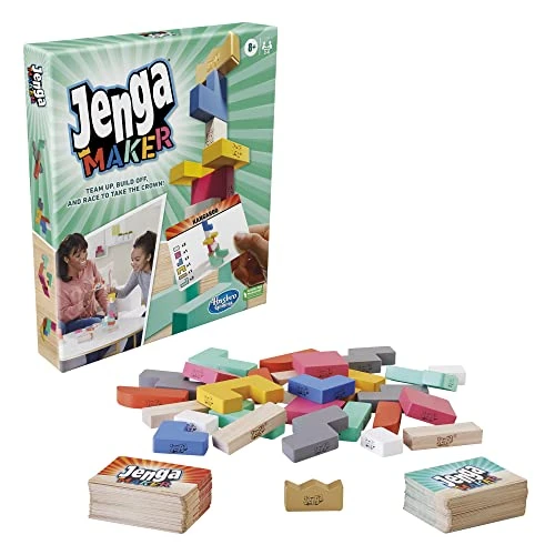 Hasbro Gaming Jenga Maker, Wooden Blocks, Stacking Tower Game, Game For Kids Ages 8 And Up, Game For 2-6 Players, Play In Teams 4 Hasbro Gaming Jenga Maker, Wooden Blocks, Stacking Tower Game, Game For Kids Ages 8 And Up, Game For 2-6 Players, Play In Teams - Image 3
