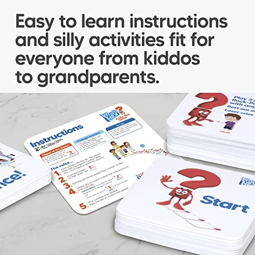 Family Board Game For Kids & Adults – Get Active With A Life-Size Kids Game For Ages 4+ Where You Are The Game Piece – Board Games For Family Night With Large Die & 25 Action Game Tiles By M&J Games 7 Family Board Game For Kids & Adults – Get Active With A Life-Size Kids Game For Ages 4+ Where You Are The Game Piece – Board Games For Family Night With Large Die & 25 Action Game Tiles By M&J Games - Image 5