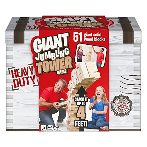 Spin Master Games Giant Jumbling Tower Party Game With 51 Wood Blocks, For Families And Kids Ages 6 And Up, Multicolor, (6058969) 3 Spin Master Games Giant Jumbling Tower Party Game With 51 Wood Blocks, For Families And Kids Ages 6 And Up, Multicolor, (6058969)
