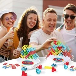 GGZONE Swing Stack High Child Balance Toy, Two Player Balancing Board Games For Kids & Adults, Tower Game Balance Stacking Block Party Game For Family, Parties, Travel (48 Pieces) -BEYBLADE Sale Store 51C1irlTaNL