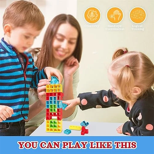 ZIOYA Swing Stack High Child Balance Toy,Tower Balance Stacking Blocks Game,Board Games For Kids & Adults 7 ZIOYA Swing Stack High Child Balance Toy,Tower Balance Stacking Blocks Game,Board Games For Kids & Adults - Image 5