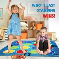 Classic Twist Poses Floor Game, FunKidz Giant Mat Party Games For Kids Adults With Unordered Color Spots Bigger Size Family Indoor And Outdoor Activity For Boys Girls Gift -BEYBLADE Sale Store 51CHyITZeNL