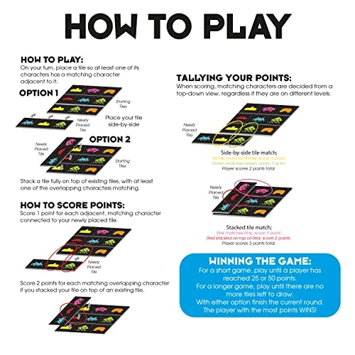 AQUARIUS Space Invaders Dominots Tile Game - Space Invader Themed Tile Game - Family Fun For Kids & Adults - Officially Licensed Space Invaders Merchandise & Collectibles 6 AQUARIUS Space Invaders Dominots Tile Game - Space Invader Themed Tile Game - Family Fun For Kids & Adults - Officially Licensed Space Invaders Merchandise & Collectibles - Image 4